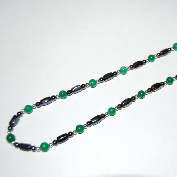 Magnetic Necklace,Jade Magnetic Necklace,Hematite Necklace,Healthy Necklace - Picture 4 of 5